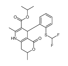 3,5-Pyridinedicarboxylic acid, 1,4-dihydro-4-(2-((difluoromethyl)thio) phenyl)-2,6-dimethyl-, bis(1-methylethyl) ester picture