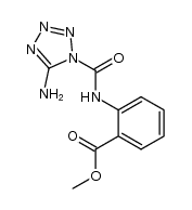 2-[((5-amino-1H-tetrazol-1-yl)carbonyl)amino]benzoic acid methyl ester结构式