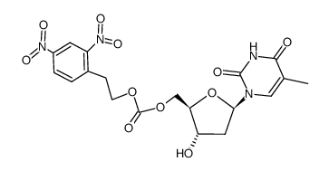 5'-O-[2-(2,4-dinitrophenyl)ethoxycarbonyl]thymidine Structure