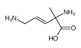 3-Pentenoicacid,2,5-diamino-2-methyl-,(-)-(9CI) structure