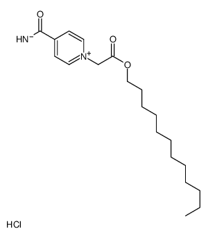 dodecyl 2-(4-carbamoylpyridin-1-ium-1-yl)acetate,chloride结构式