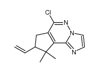 6-chloro-8-ethenyl-9,9-dimethyl-8,9-dihydro-7H-cyclopenta[d]imidazo[1,2-b]pyridazine结构式