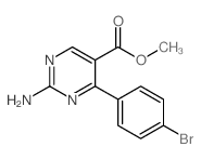 Methyl 2-amino-4-(4-bromophenyl)pyrimidine-5-carboxylate picture