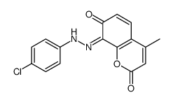 8-[(4-chlorophenyl)hydrazinylidene]-4-methylchromene-2,7-dione Structure