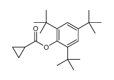 (2,4,6-tritert-butylphenyl) cyclopropanecarboxylate Structure