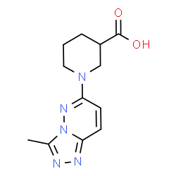 1-(3-methyl-[1,2,4]triazolo[4,3-b]pyridazin-6-yl)piperidine-3-carboxylic acid structure