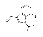 7-bromo-1-isopropyl-1H-indole-3-carbaldehyde Structure