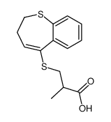 3-(2,3-dihydro-1-benzothiepin-5-ylsulfanyl)-2-methylpropanoic acid结构式