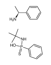 (S)-α-methylbenzylamine salt of N-t-butyl-P-phenylphosphonamidothioic acid结构式