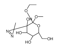 3-azi-1-methoxybutylgalactopyranoside structure