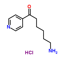 6-Amino-1-(4-pyridinyl)-1-hexanone hydrochloride (1:1) Structure