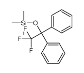 trimethyl-(2,2,2-trifluoro-1,1-diphenylethoxy)silane Structure