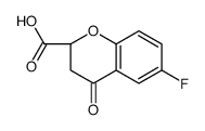 (S)-6-FLUORO-4-OXOCHROMAN-2-CARBOXYLIC ACID structure