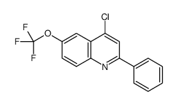 4-Chloro-2-phenyl-6-trifluoromethoxyquinoline结构式