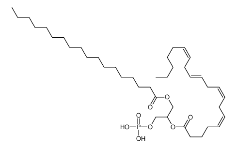 1-stearoyl-2-arachidonoylphosphatidic acid structure