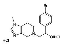 1-(4-bromophenyl)-2-(1-methyl-6,7-dihydro-4H-imidazo[4,5-c]pyridin-5-yl)ethanol,dihydrochloride Structure