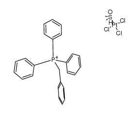 benzyltriphenylphosphonium trichloro(dimethylsulfoxide)platinate(II)结构式