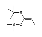 1-tert-butylsulfanylprop-1-enoxy(trimethyl)silane Structure
