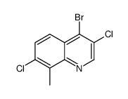 4-bromo-3,7-dichloro-8-methylquinoline结构式