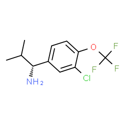 (1R)-1-[3-CHLORO-4-(TRIFLUOROMETHOXY)PHENYL]-2-METHYLPROPYLAMINE结构式
