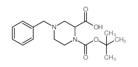 4-BENZYL-1-(TERT-BUTOXYCARBONYL)PIPERAZINE-2-CARBOXYLIC ACID Structure