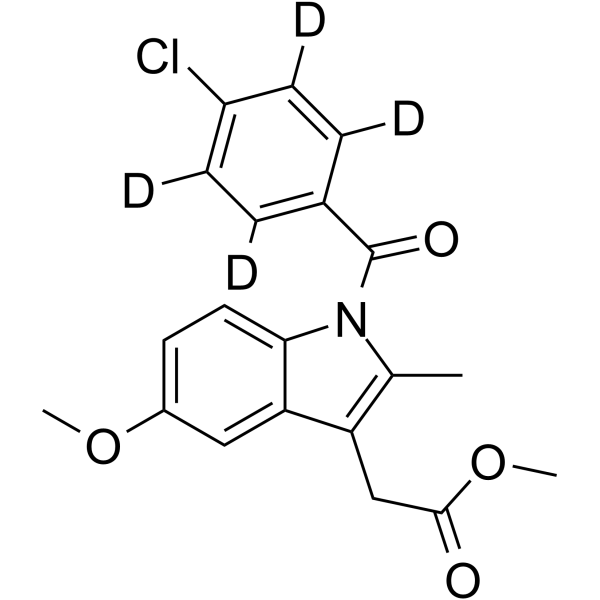 Indomethacin-d4 Methyl Ester Structure