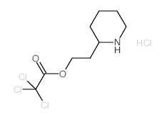 2-(2-Piperidinyl)ethyl 2,2,2-trichloroacetate hydrochloride结构式