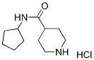 N-Cyclopentyl-4-piperidinecarboxamidehydrochloride structure