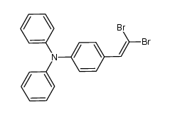 4-(2,2-dibromovinyl)-N,N-diphenylbenzenamine结构式