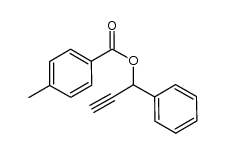1-phenylprop-2-yn-1-yl 4-methylbenzoate结构式