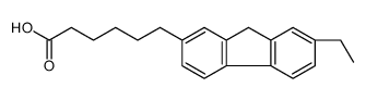 6-(7-ethyl-9H-fluoren-2-yl)hexanoic acid Structure