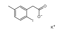 potassium 2-iodo-5-methylphenylacetate结构式