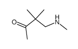 2-Butanone, 3,3-dimethyl-4-(methylamino)- (9CI) structure