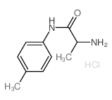 2-Amino-N-(4-methylphenyl)propanamide hydrochloride结构式