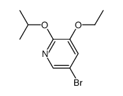 5-bromo-3-ethoxy-2-isopropoxypyridine Structure