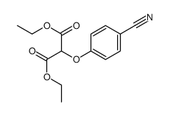 diethyl 2-(4-cyanophenoxy)propanedioate Structure