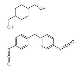 [4-(hydroxymethyl)cyclohexyl]methanol,1-isocyanato-4-[(4-isocyanatophenyl)methyl]benzene结构式