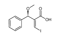 (R,Z)-3-iodo-2-(methoxy(phenyl)methyl)acrylic acid Structure