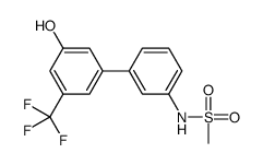 N-[3-[3-hydroxy-5-(trifluoromethyl)phenyl]phenyl]methanesulfonamide结构式