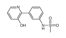 N-[3-(3-hydroxypyridin-2-yl)phenyl]methanesulfonamide结构式