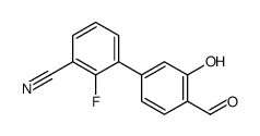 2-fluoro-3-(4-formyl-3-hydroxyphenyl)benzonitrile结构式