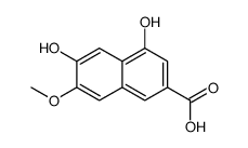 4,6-Dihydroxy-7-methoxy-2-naphthoic acid Structure