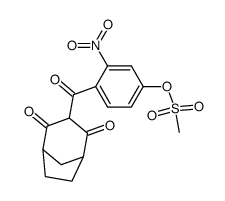 3-(4-methylsulfonyloxy-2-nitrobenzoyl)-bicyclo-[3,2,1]octane-2,4-dione结构式