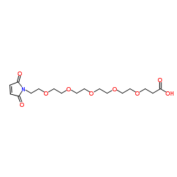 Mal-PEG5-acid结构式