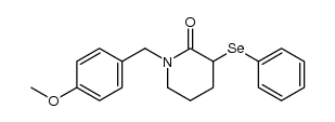 1-(4-methoxybenzyl)-3-(phenylselanyl)piperidin-2-one结构式