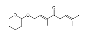 (E)-3,7-dimethyl-1-((tetrahydro-2H-pyran-2-yl)oxy)octa-2,6-dien-4-one Structure