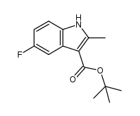 tert-butyl 5-fluoro-2-methyl-1H-indole-3-carboxylate结构式