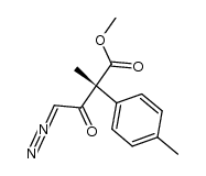 (R)-(+)-methyl 4-diazo-2-methyl-2-(4-methylphenyl)-3-oxobutanoate结构式