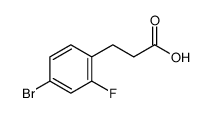 3-(2-氟-4-溴苯基)丙酸结构式