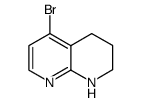 5-bromo-1,2,3,4-tetrahydro-1,8-naphthyridine structure